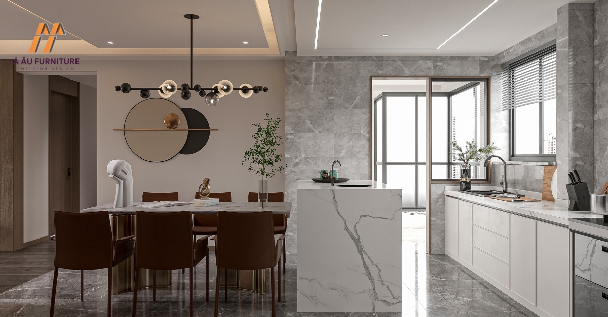 phòng bếp đẹp sang trọng