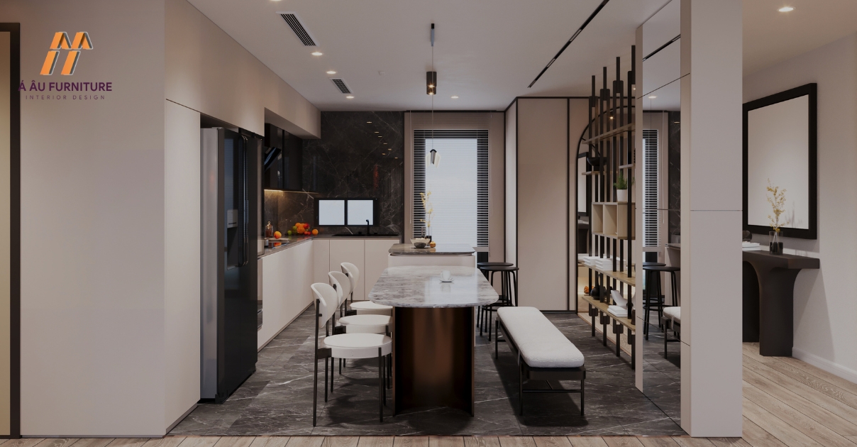 phòng bếp đẹp sang trọng