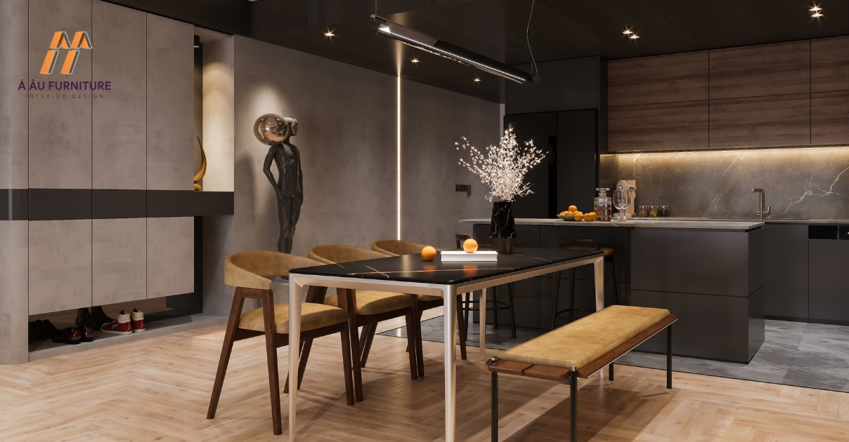 phòng bếp đẹp sang trọng