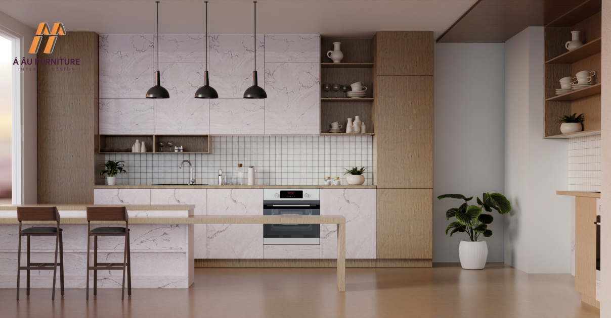 phòng bếp đẹp sang trọng