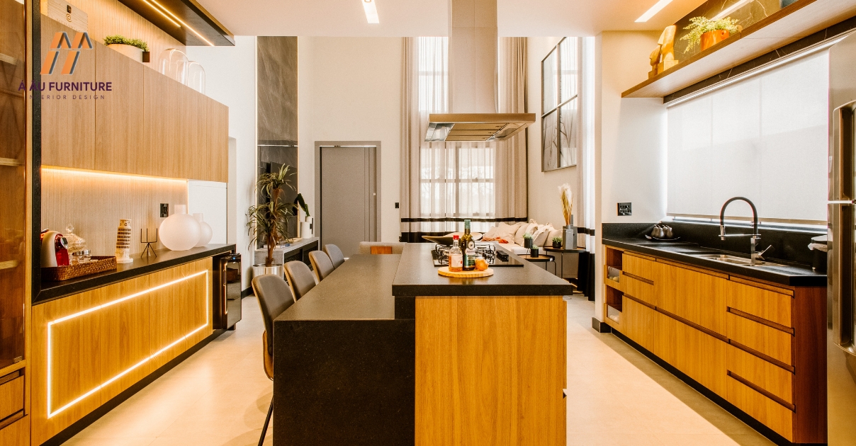 phòng bếp đẹp sang trọng