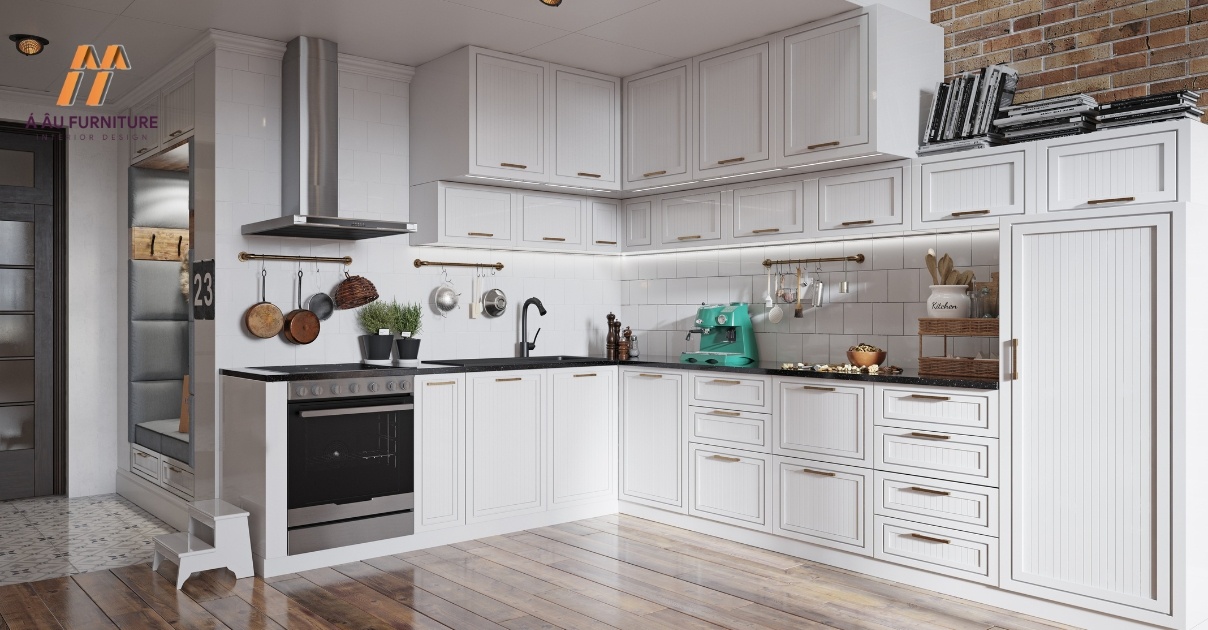 thiết kế bếp chung cư