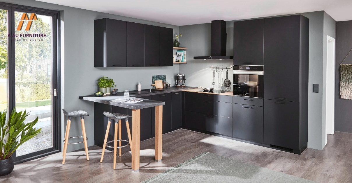 thiết kế bếp chung cư