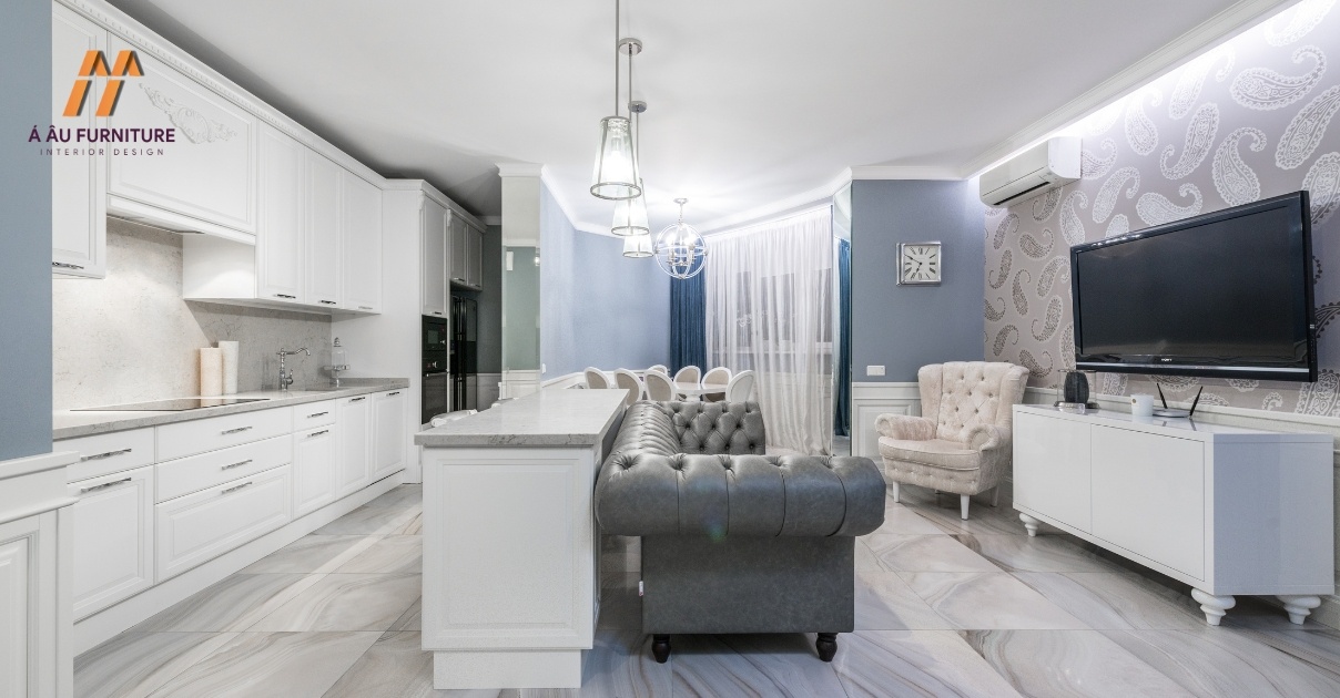 thiết kế bếp chung cư