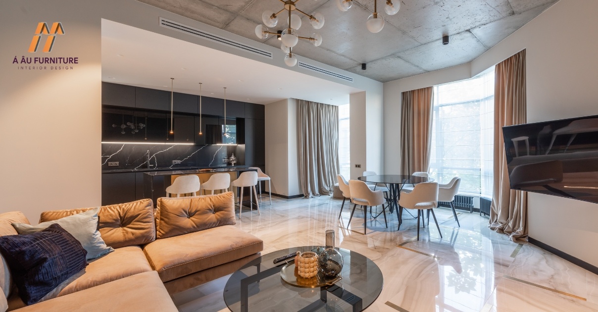 thiết kế bếp chung cư