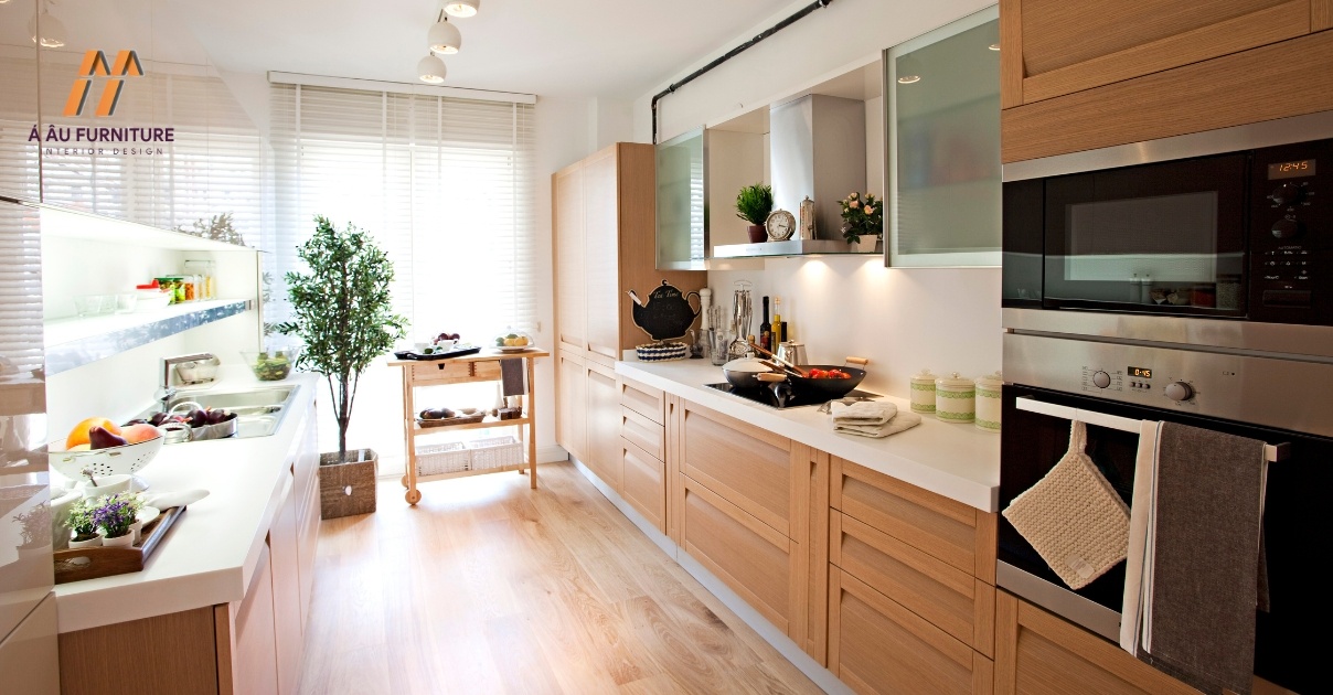 thiết kế bếp chung cư