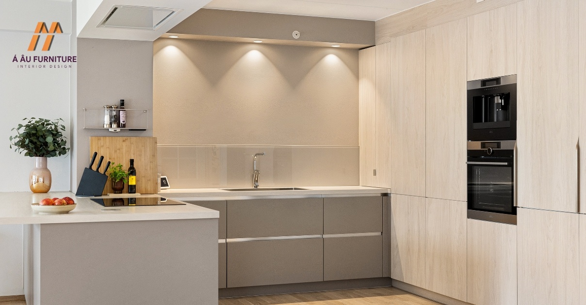 thiết kế bếp chung cư