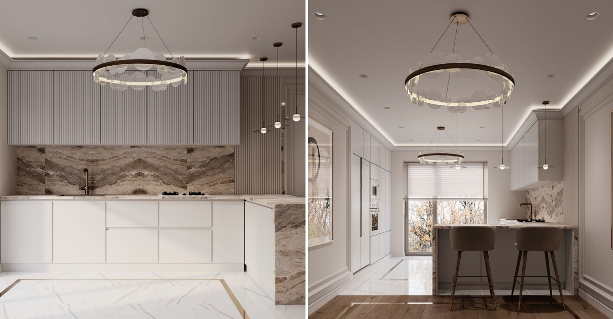 thiết kế nội thất phòng bếp