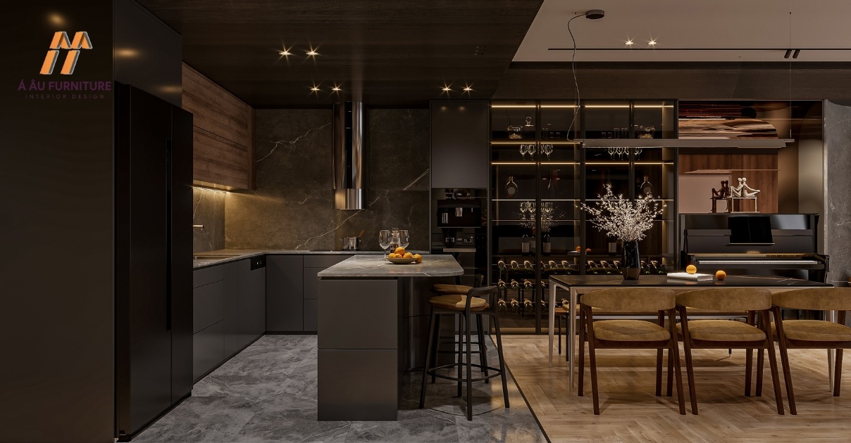 thiết kế nội thất phòng bếp