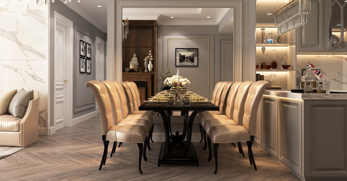 thiết kế phòng ăn