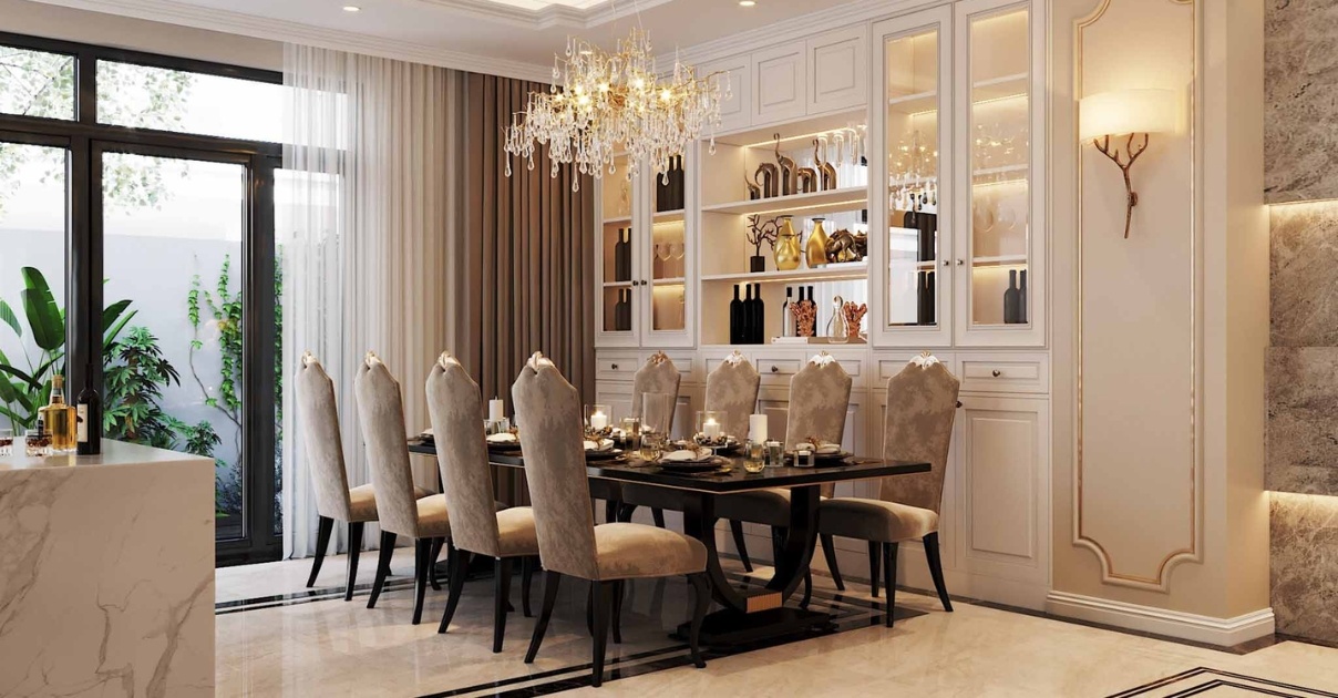 thiết kế phòng ăn