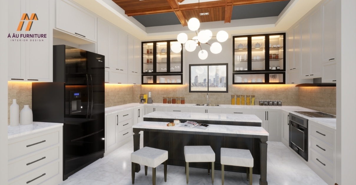 thiết kế phòng bếp nhà cấp 4