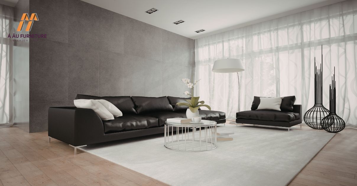 Phòng khách biệt thự hiện đại