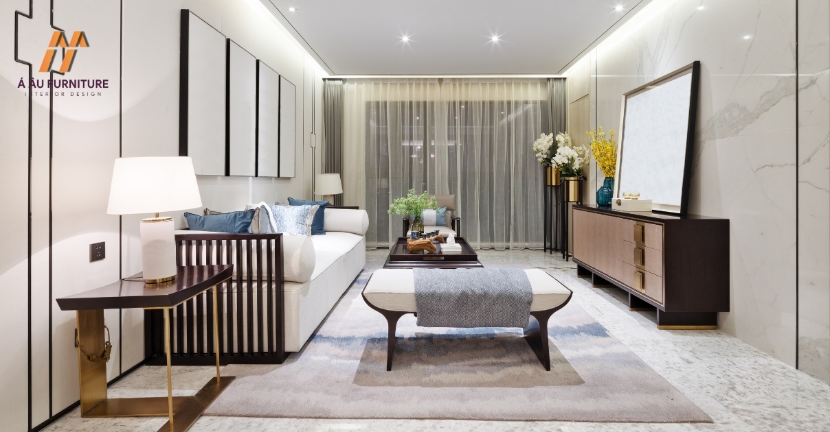 phòng khách nhà phố