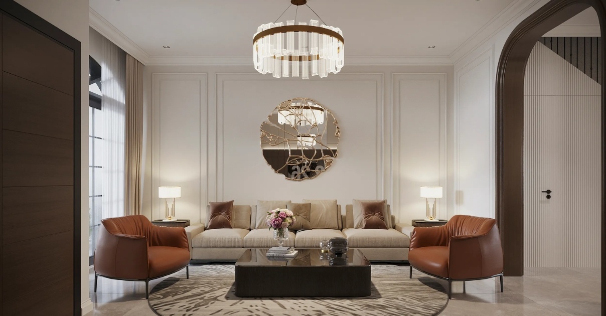 phòng khách nhà phố