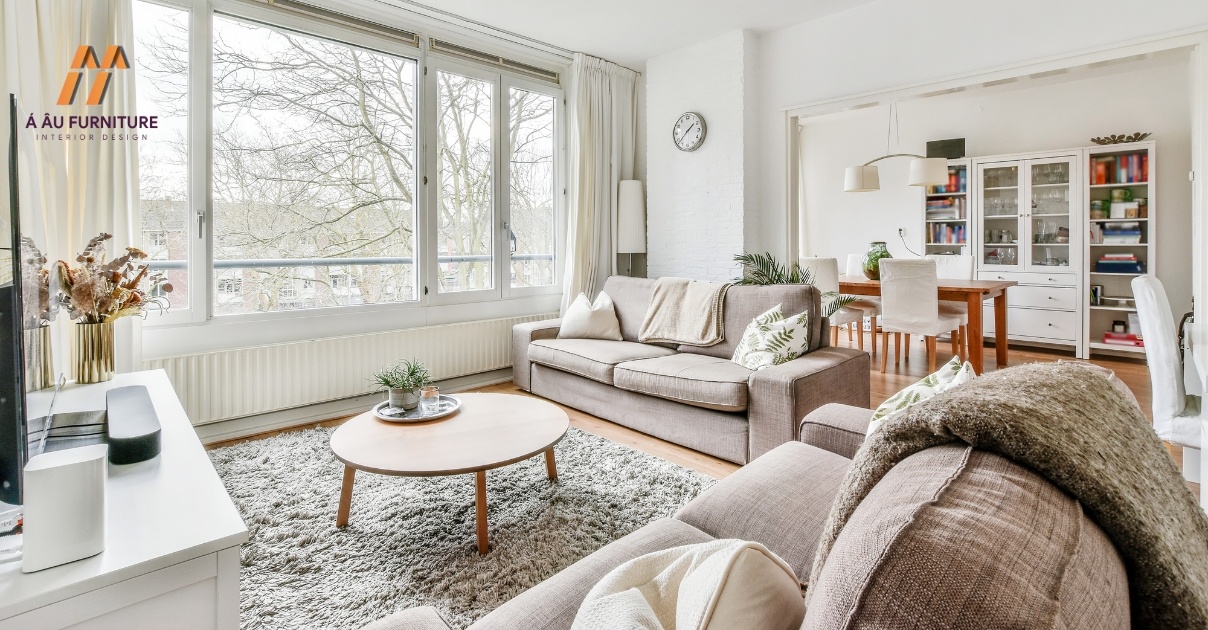 phòng khách nhà phố