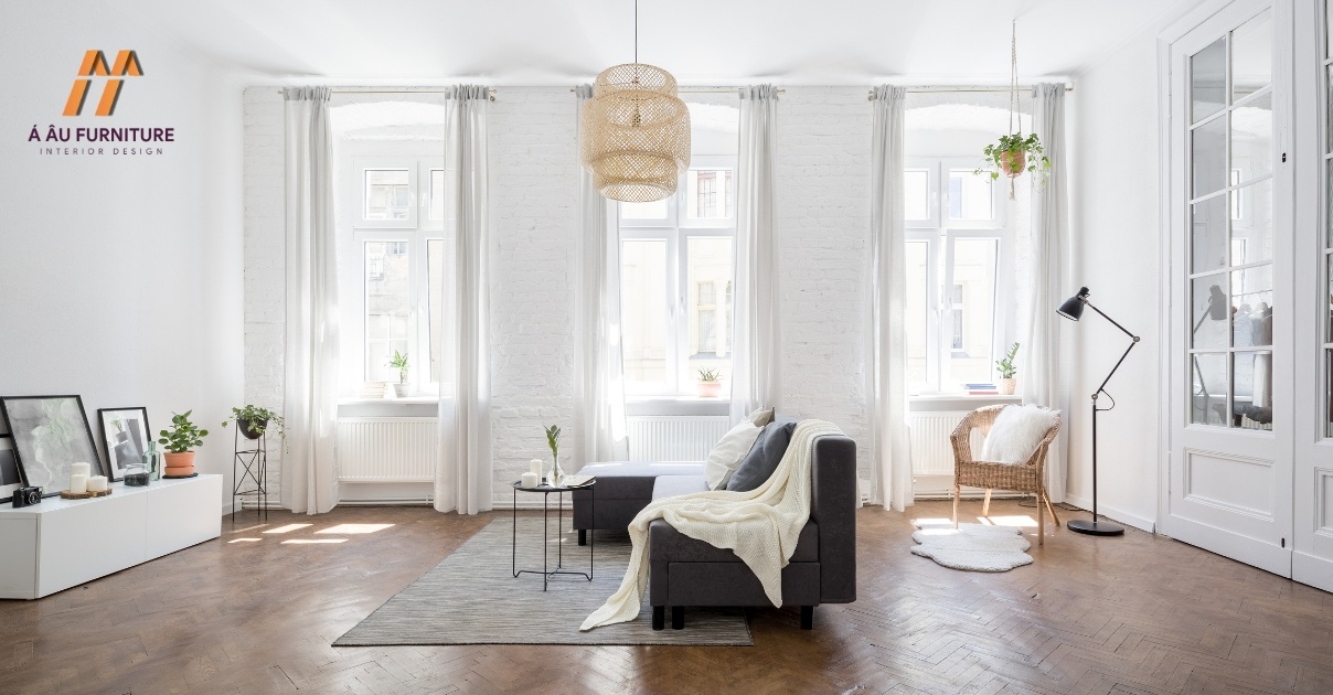 phòng khách nhà phố