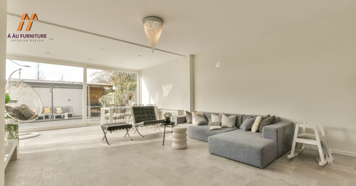 phòng khách nhà phố