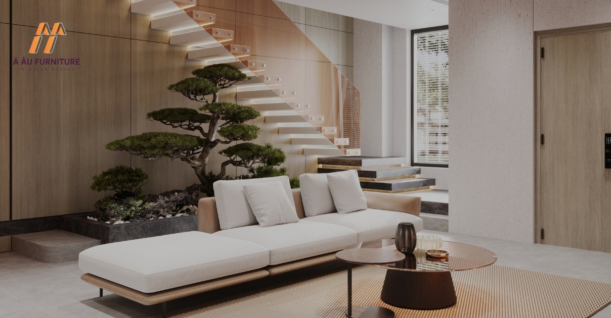 phòng khách nhà phố