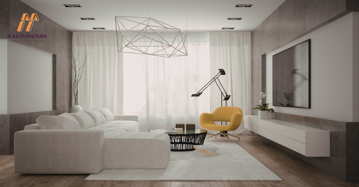 phòng khách nhà phố