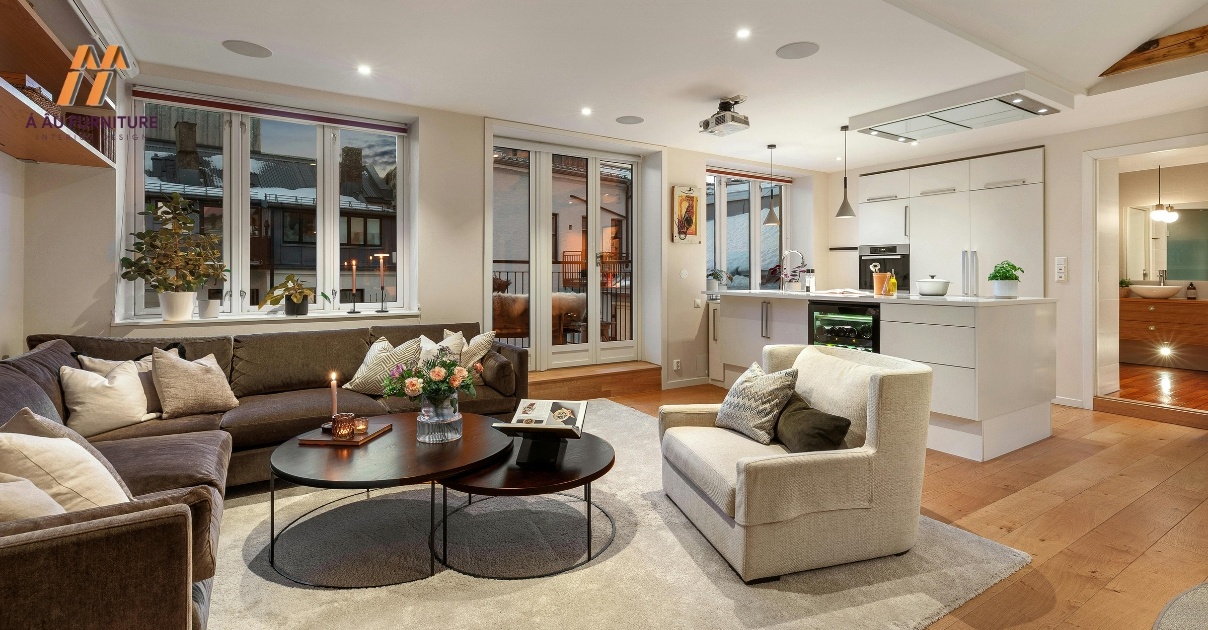 phòng khách nhà phố