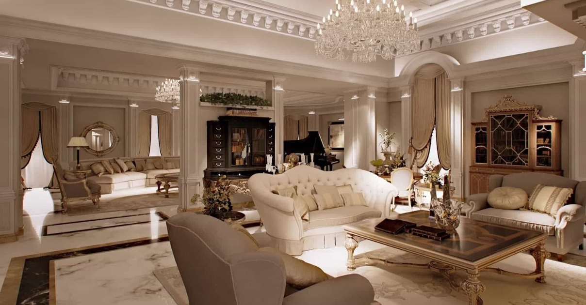 Phòng khách cổ điển