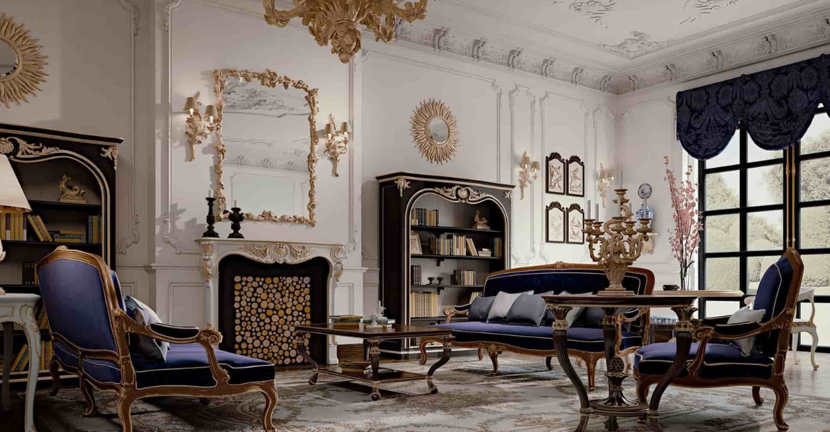 Phòng khách cổ điển