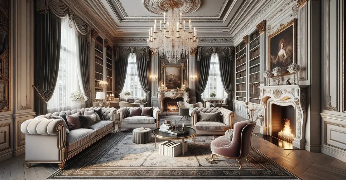 Phòng khách cổ điển