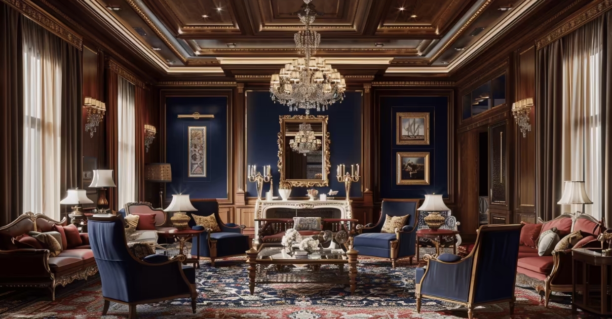 Phòng khách cổ điển