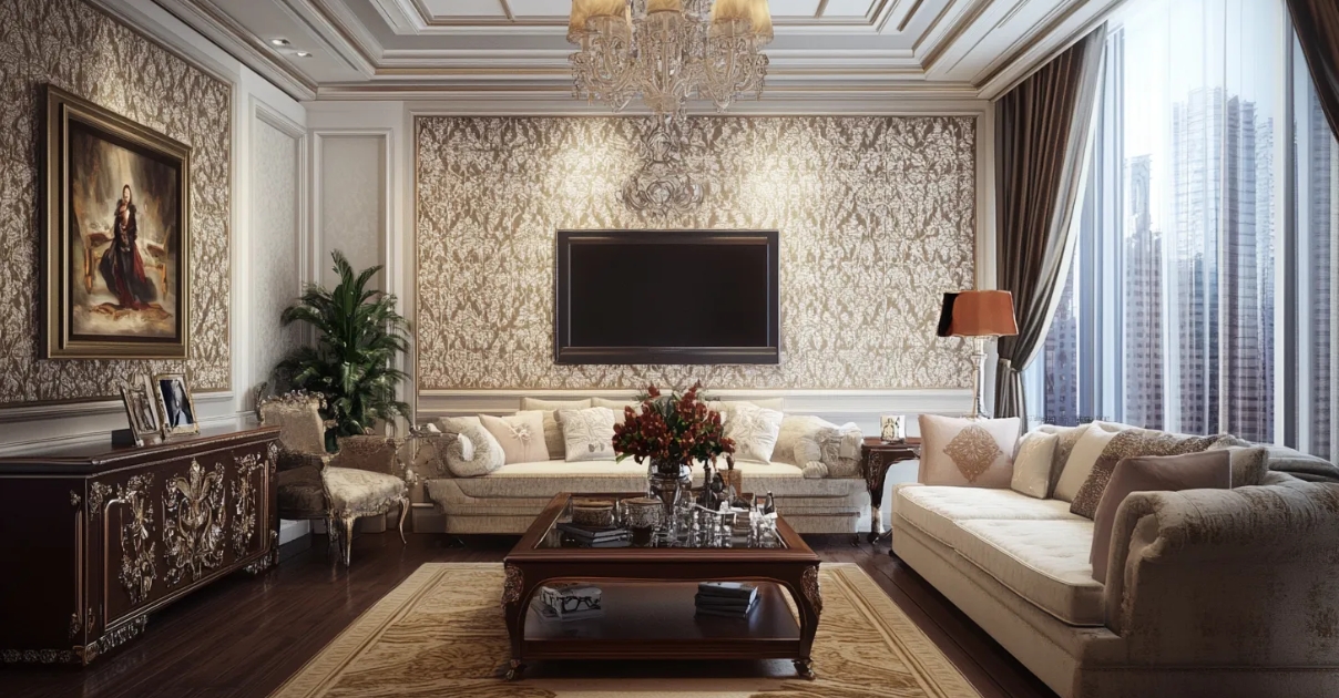 Phòng khách cổ điển