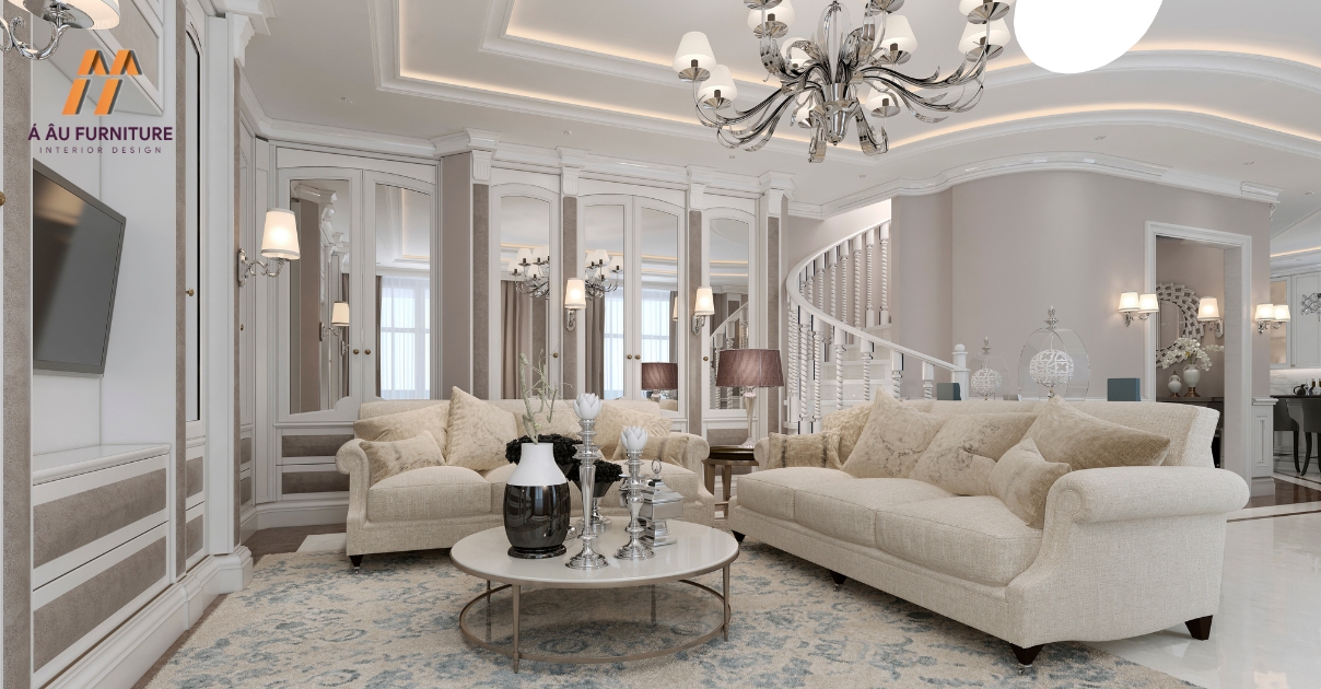 Phòng khách cổ điển