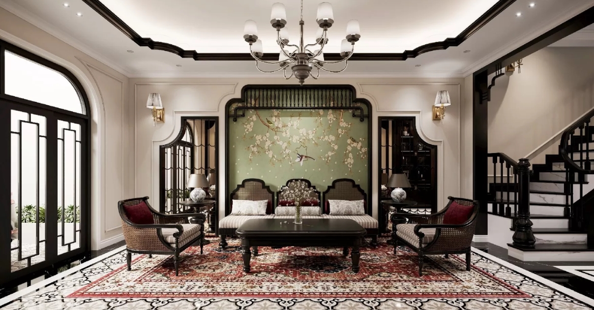 phòng khách nhà ống