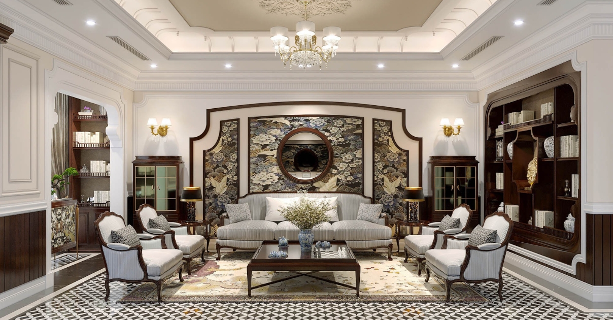 phòng khách nhà ống