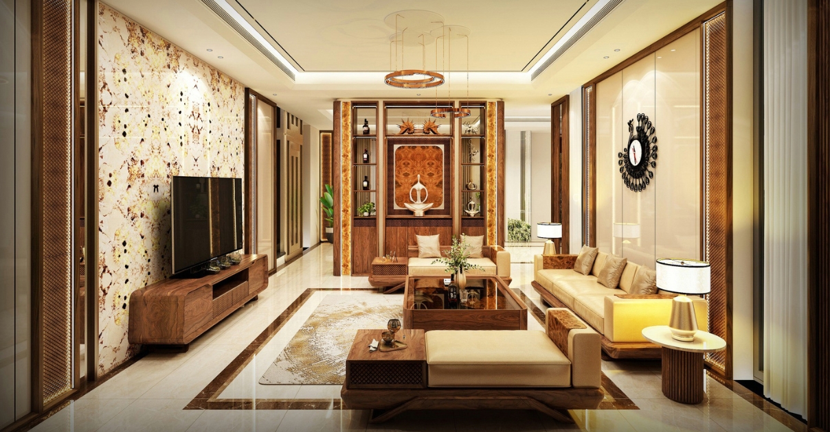 phòng khách nhà ống