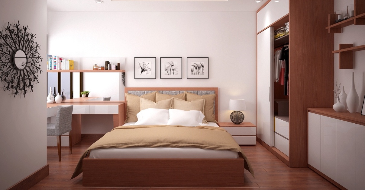 phòng ngủ nhỏ 8m2