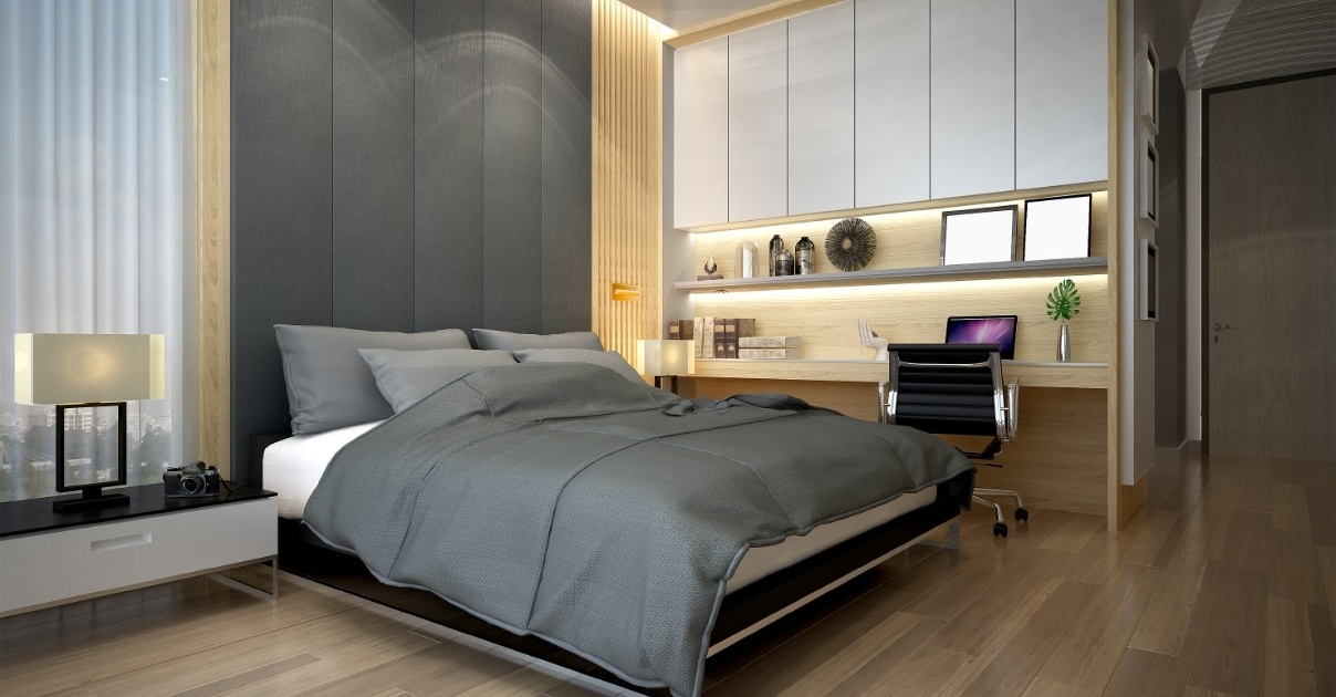 phòng ngủ nhỏ 8m2