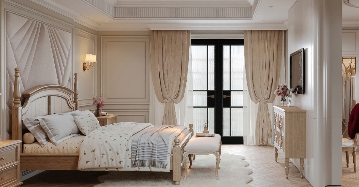 phòng ngủ tân cổ điển