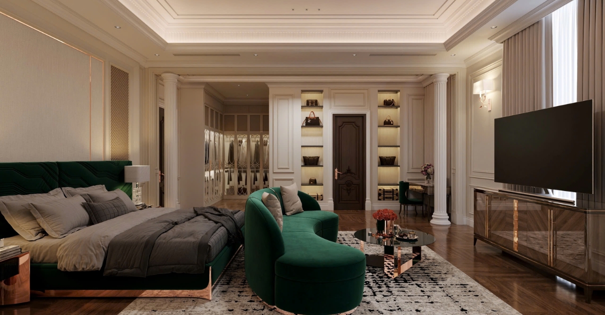 phòng ngủ tân cổ điển