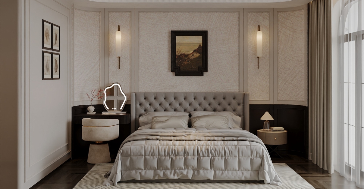 phòng ngủ tân cổ điển