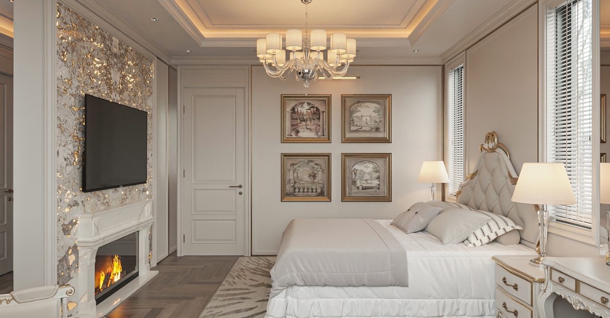 phòng ngủ tân cổ điển