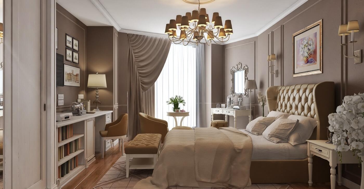 phòng ngủ tân cổ điển
