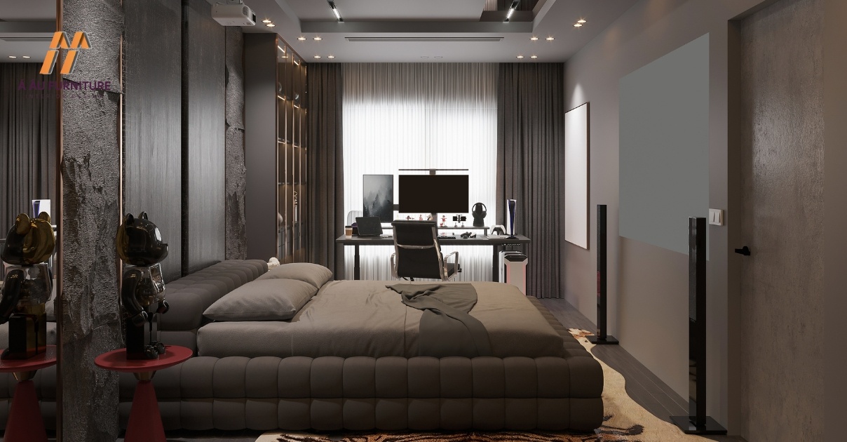 thiết kế phòng ngủ 25m2