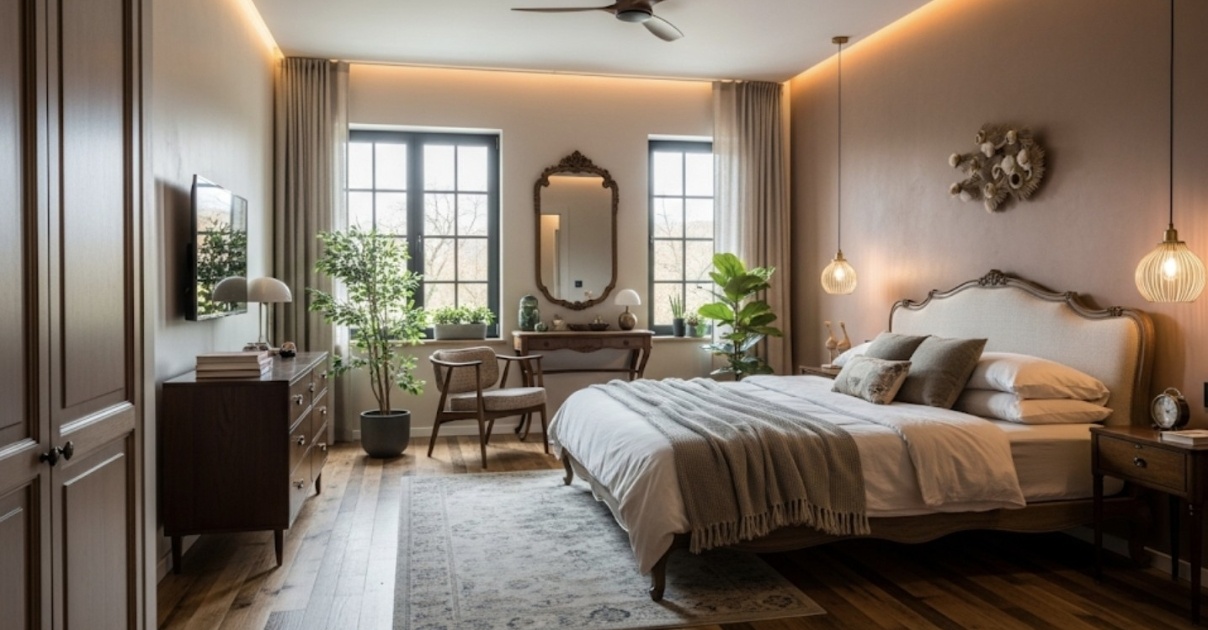 thiết kế phòng ngủ 30m2