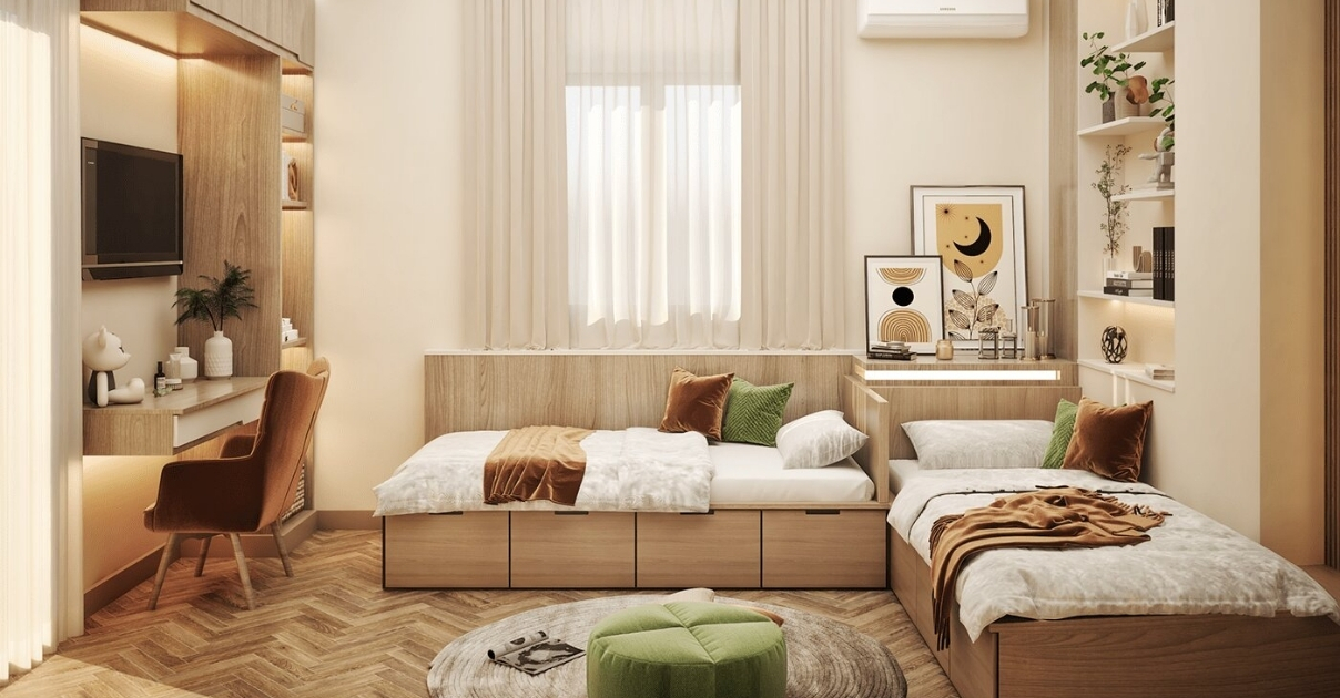 thiết kế phòng ngủ chung cư
