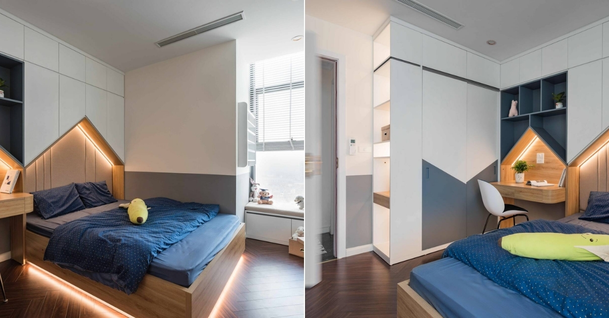 thiết kế nội thất chung cư 2 phòng ngủ