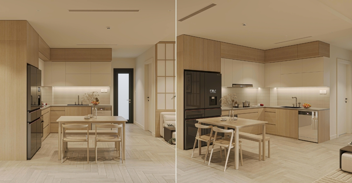 thiết kế nội thất chung cư 2 phòng ngủ