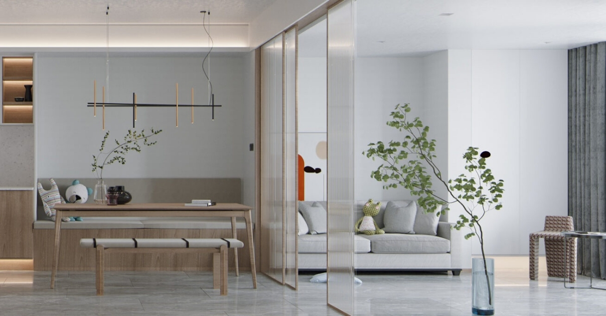 thiết kế nội thất chung cư 2 phòng ngủ