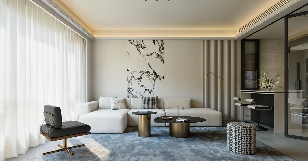 thiết kế nội thất chung cư 2 phòng ngủ