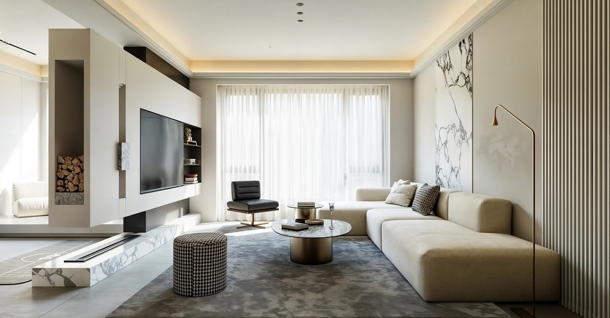 thiết kế nội thất chung cư 2 phòng ngủ