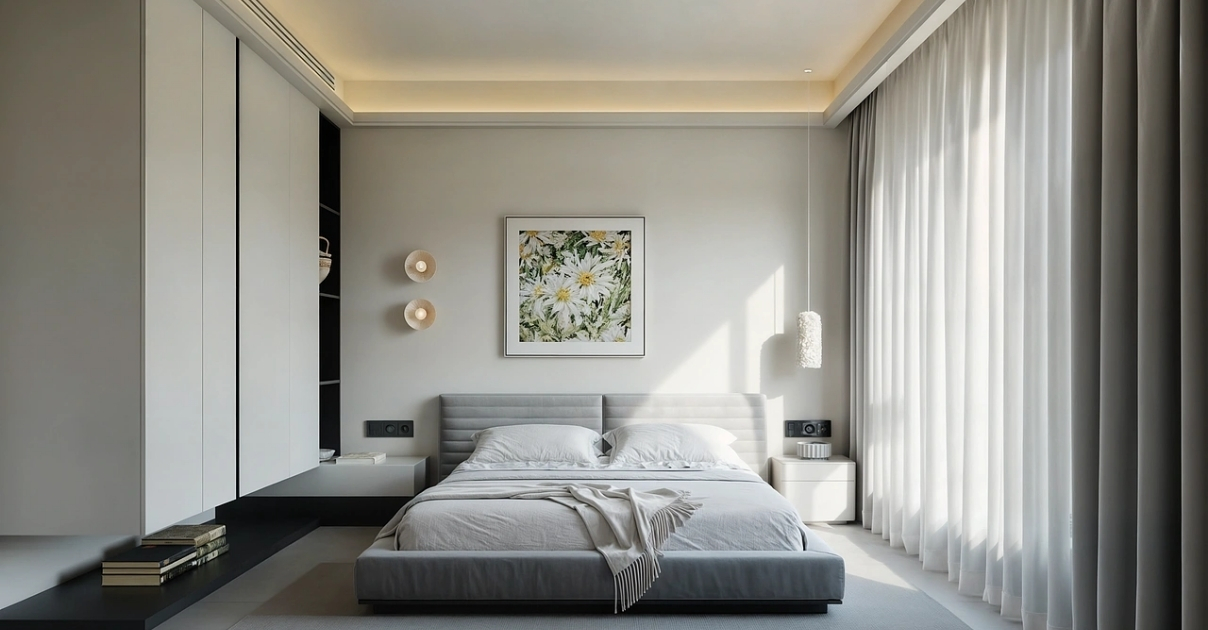 thiết kế nội thất chung cư 2 phòng ngủ